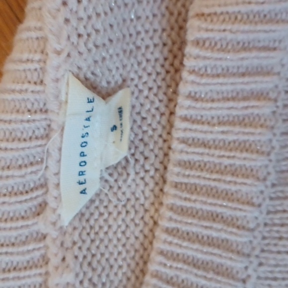 Aeropostale lightweight shimmery sweater, size small. Oversized and cropped? - Picture 6 of 11